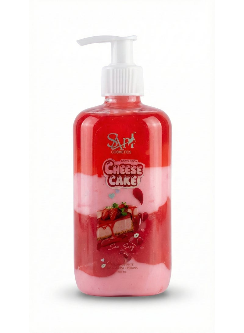 SAP Cosmetics Strawberry Cheesecake "Soo Sexy" Body Lotion - Gourmet Hydrating Body Gel for Soft, Sweet-Scented Skin - Moisturizing Swirl Formula, 300ml - Image 1